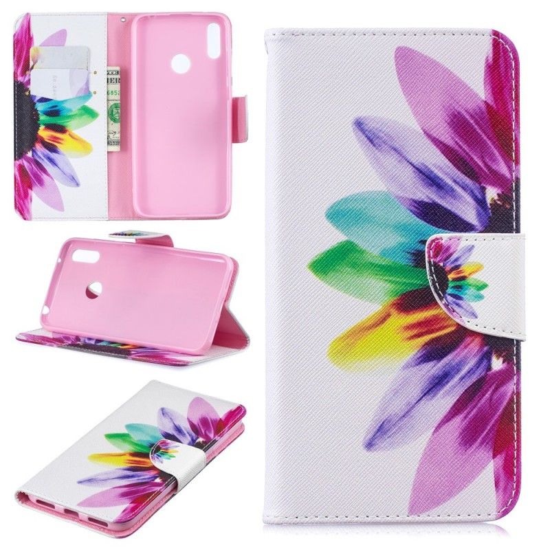Fodral för Huawei Y7 2019 Akvarellblomma