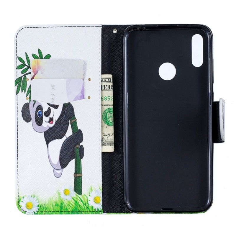 Fodral för Huawei Y7 2019 Panda På Bambu
