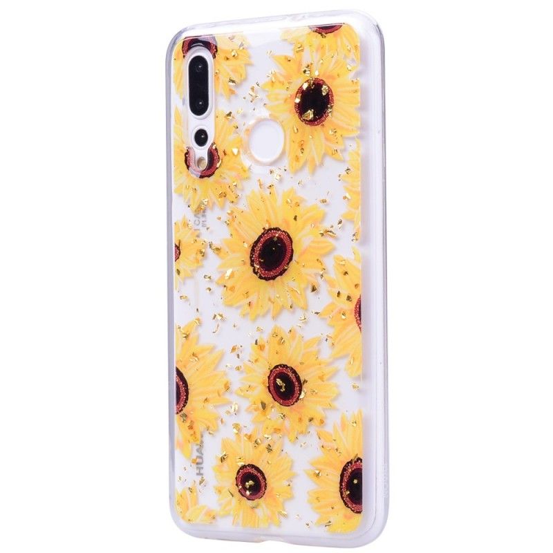 Skal för Huawei Y7 2019 Flera Solrosor