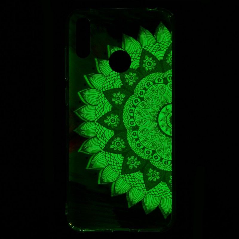 Skal för Huawei Y7 2019 Fluorescerande Mandala