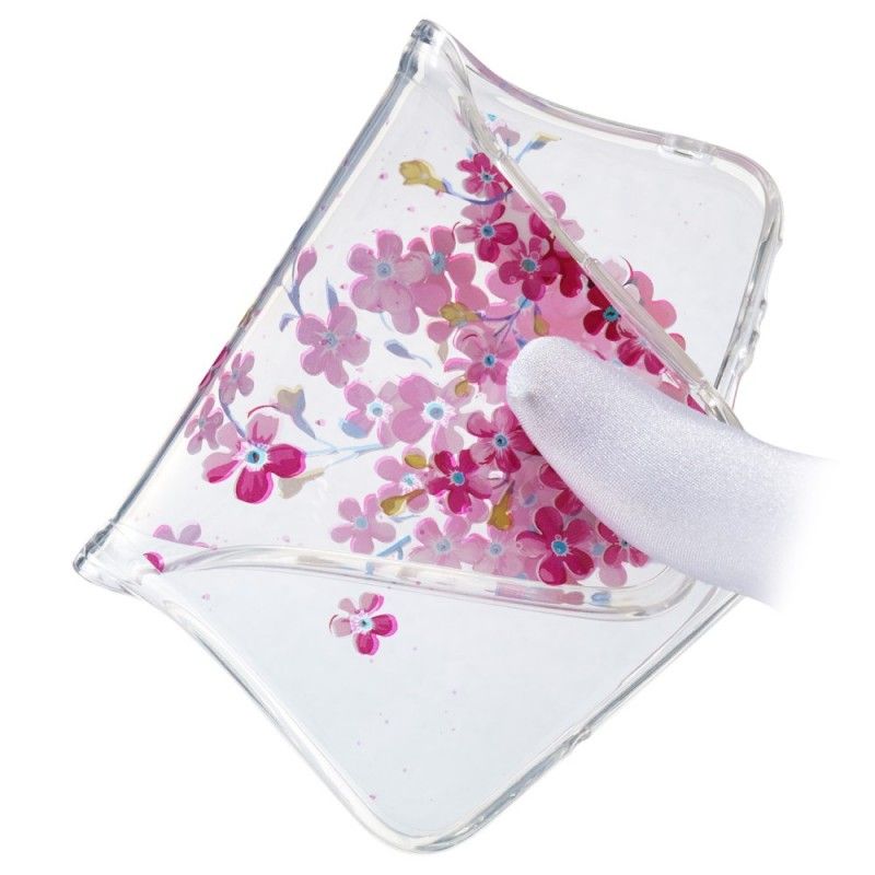 Skal för Huawei Y7 2019 Gula Och Magenta Blommor