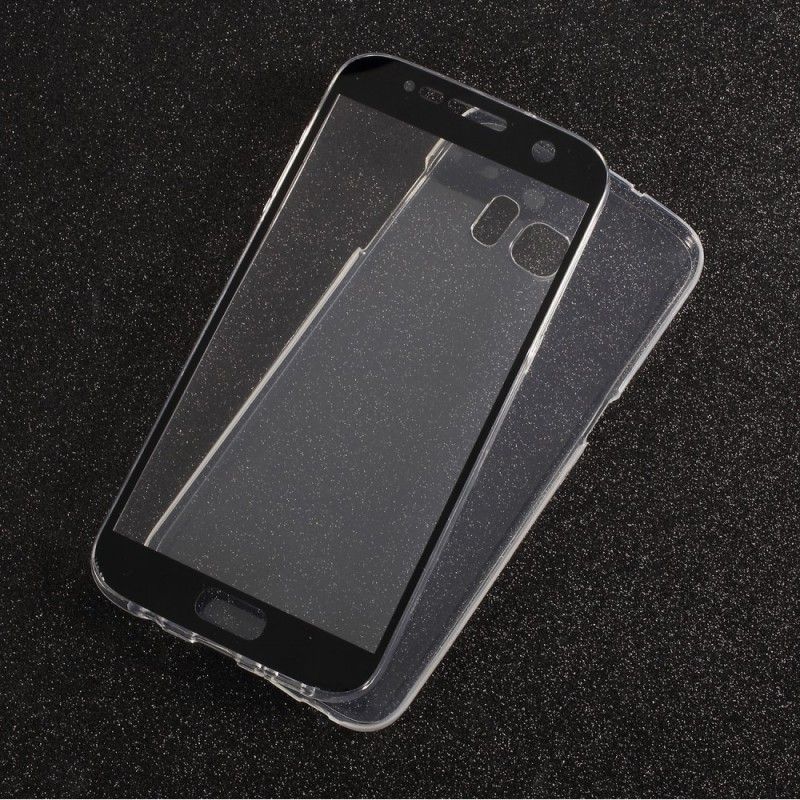 Främre Och Bakre Skal Samsung Galaxy S7 Edge Transparent