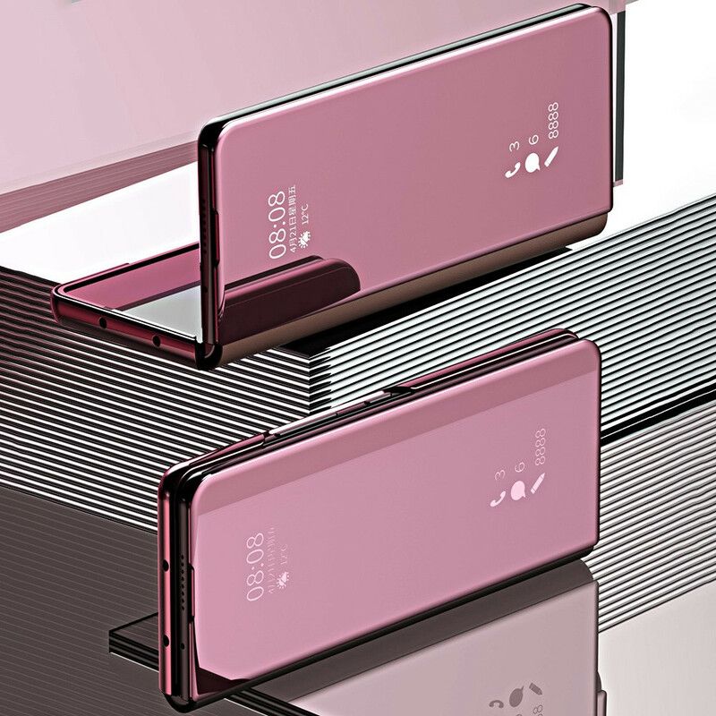 Folio-fodral Samsung Galaxy Z Fold 3 5g Telefonfodral Spegelskydd