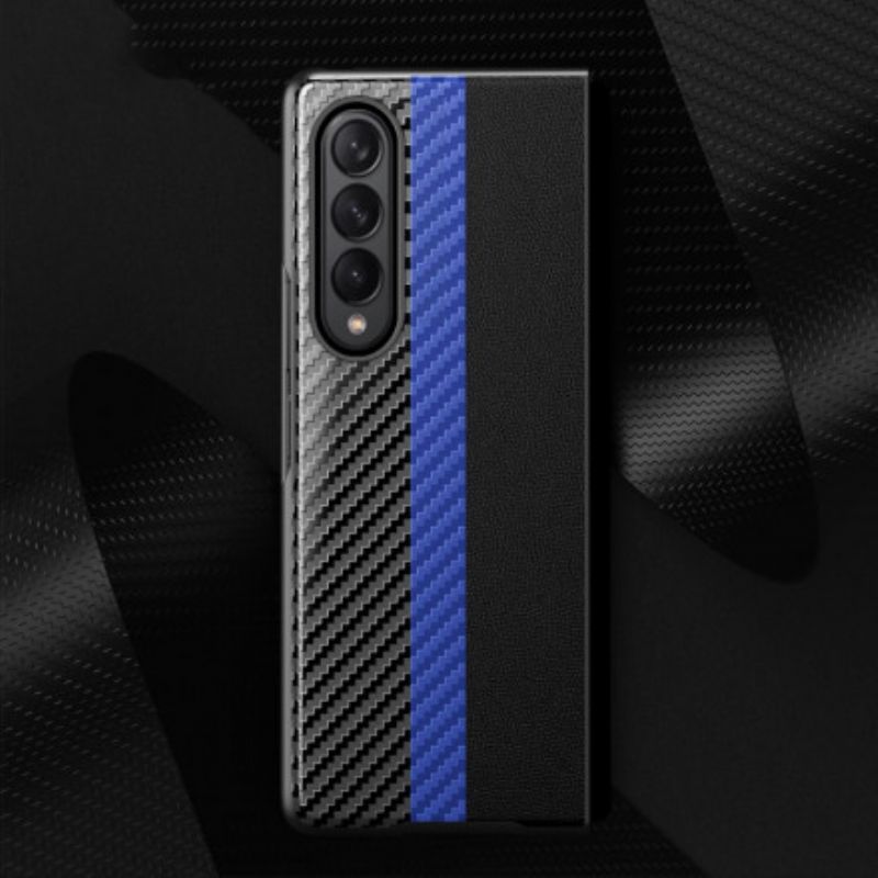 Skal För Samsung Galaxy Z Fold 3 5g Kolfiberfärglinje