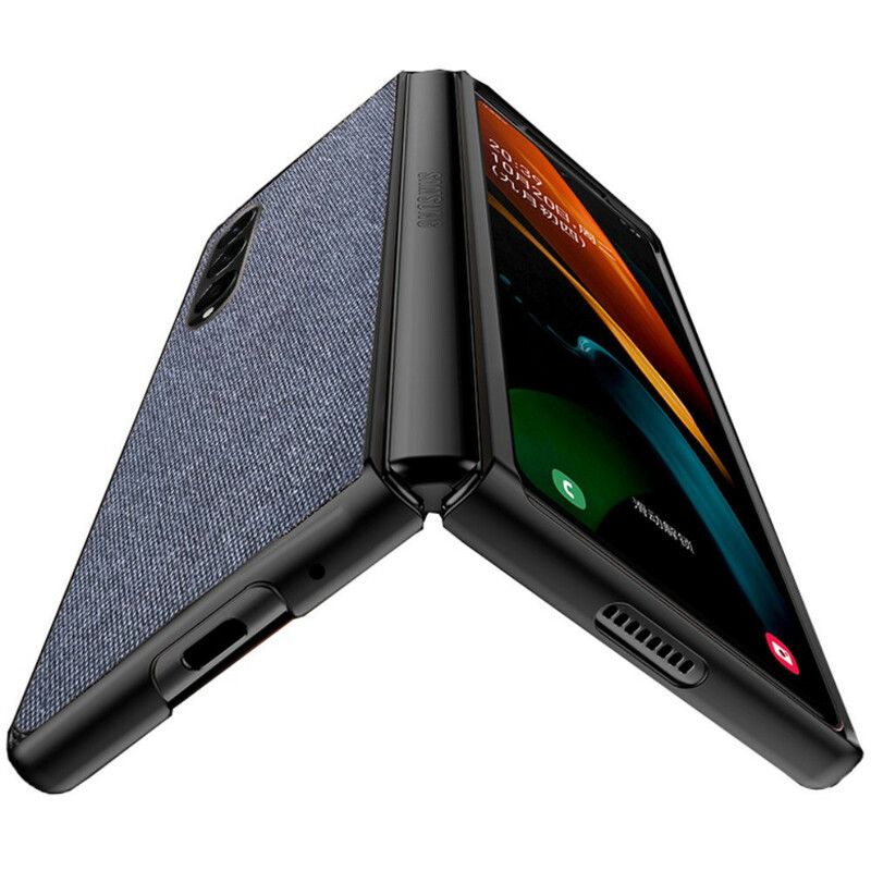 Skal Samsung Galaxy Z Fold 3 5g Texturerad Lädereffekt