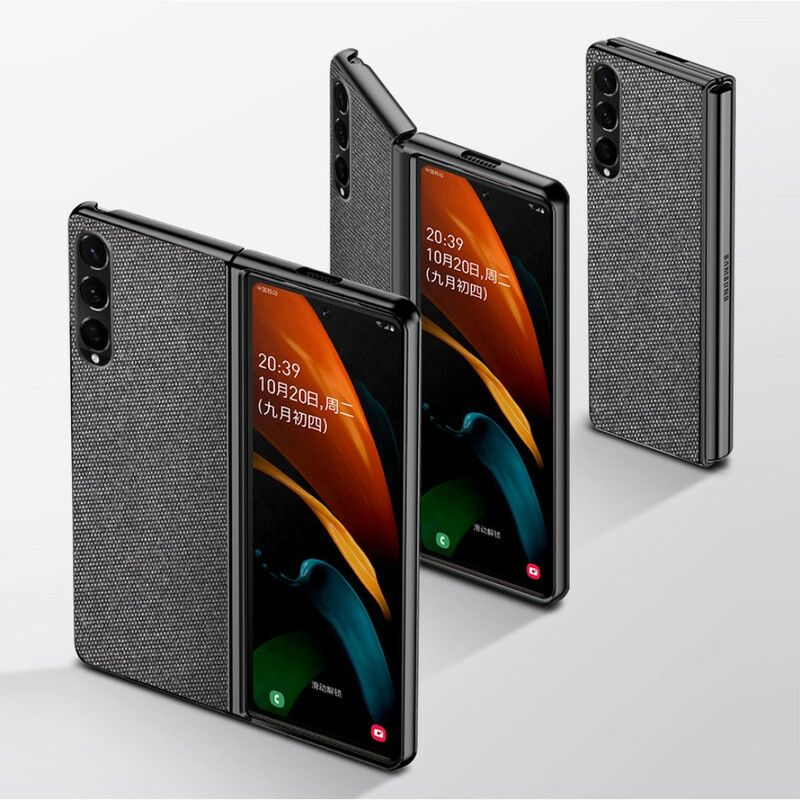 Skal Samsung Galaxy Z Fold 3 5g Texturerad Lädereffekt