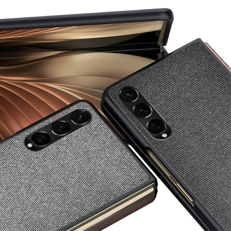 Skal Samsung Galaxy Z Fold 3 5g Texturerad Lädereffekt