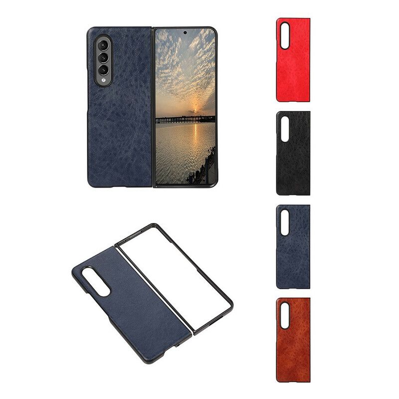 Skal Samsung Galaxy Z Fold 3 5g Texturerat Konstläder