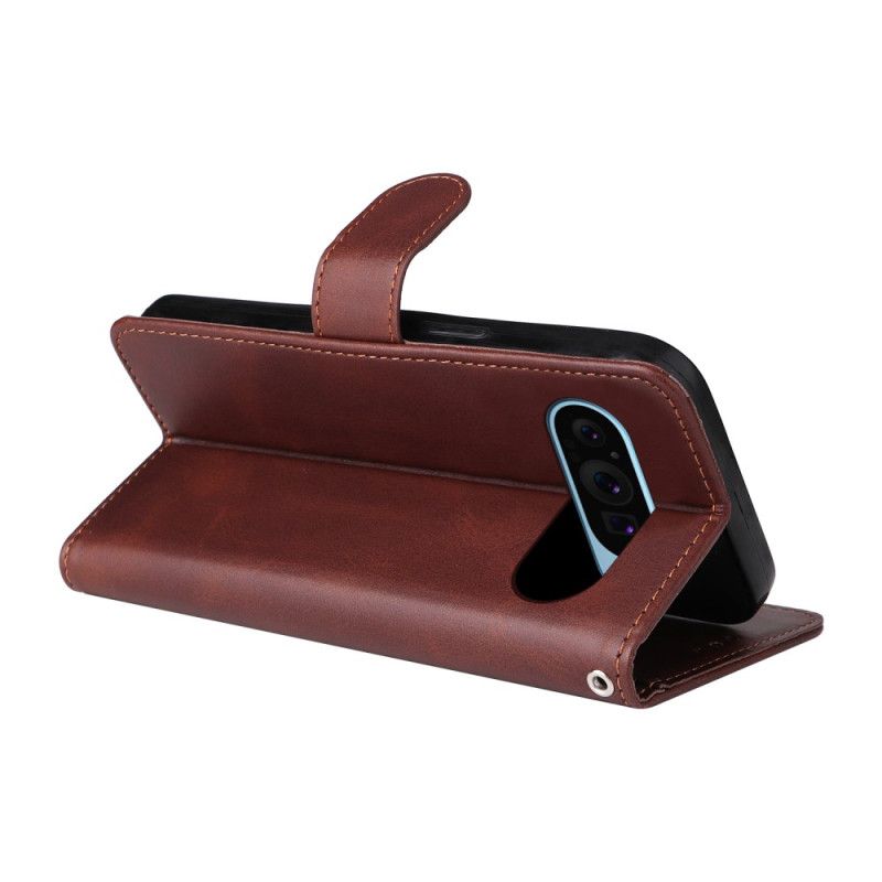 Fodral Google Pixel 10 / 10 Pro Enkel Lädermodell Med Rem