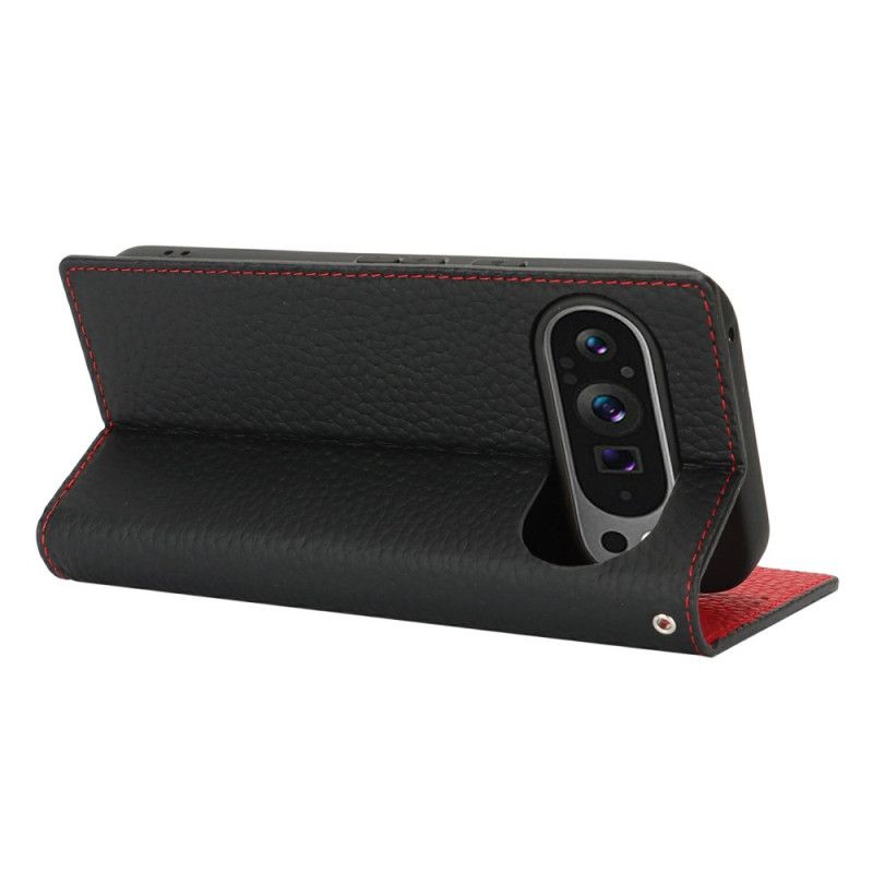 Folio-fodral Google Pixel 10 / 10 Pro Texturerad Läderrem