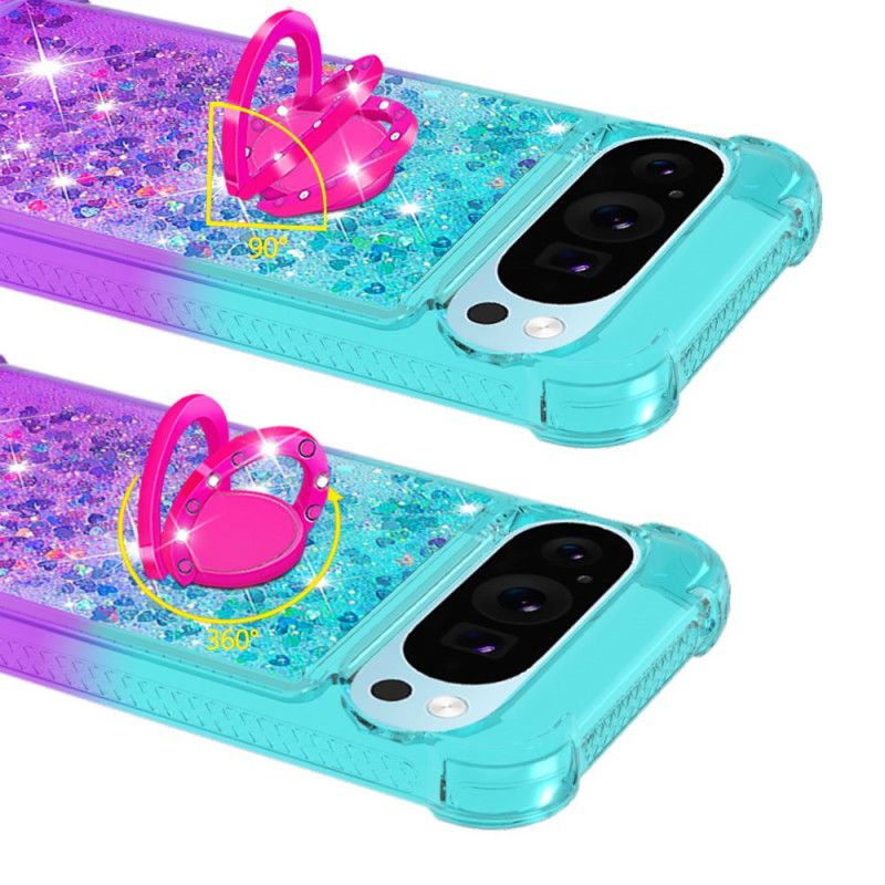 Google Pixel 10 / 10 Pro Glitter Gradient Med Ringhållare