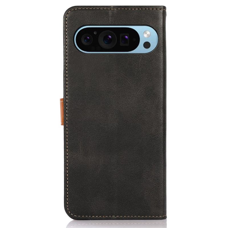 Läderfodral Google Pixel 10 / 10 Pro Telefonfodral Khazneh Guldspänne