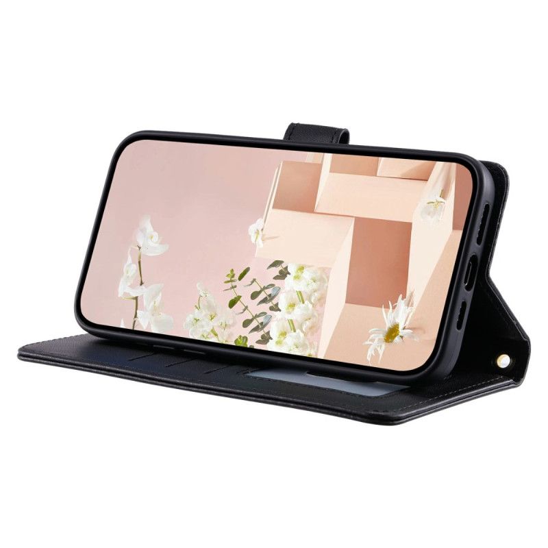 Läderfodral Google Pixel 10 / 10 Pro Telefonfodral Quiltad Med Remmar