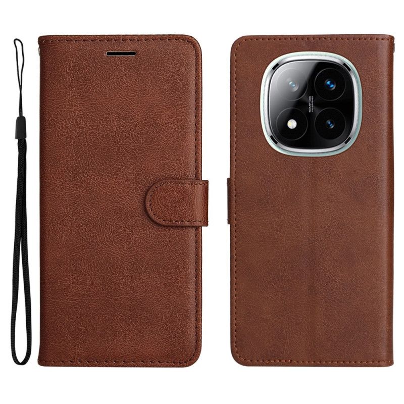 Fodral Xiaomi Redmi Note 14 Pro 5g Enfärgat Konstläder