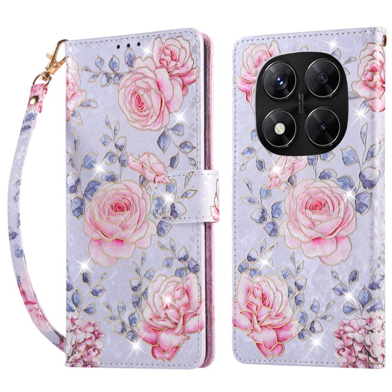 Fodral Xiaomi Redmi Note 14 Pro 5g Rfid-blockerande Blommönster