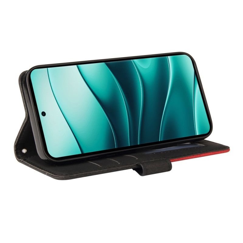 Fodral Xiaomi Redmi Note 14 Pro 5g Tvåfärgade Vågiga Linjer