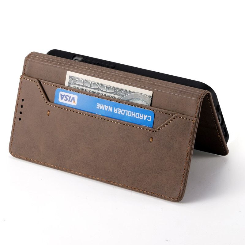 Folio-fodral Xiaomi Redmi Note 14 Pro 5g Vintage Lädereffekt