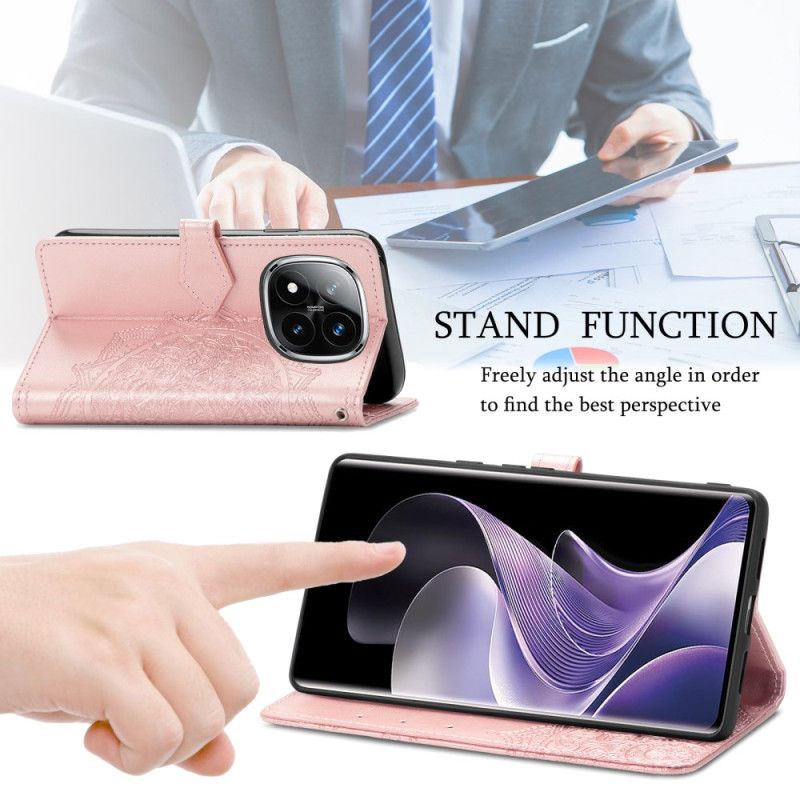 Läderfodral Xiaomi Redmi Note 14 Pro 5g Telefonfodral Barock Mandala