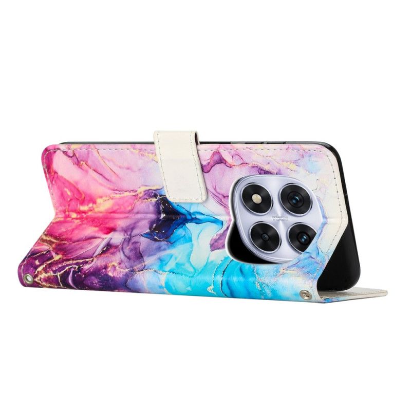 Läderfodral Xiaomi Redmi Note 14 Pro 5g Telefonfodral Marmor