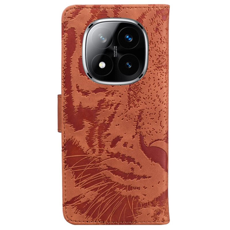 Läderskal Fodral Xiaomi Redmi Note 14 Pro 5g Tigertryck