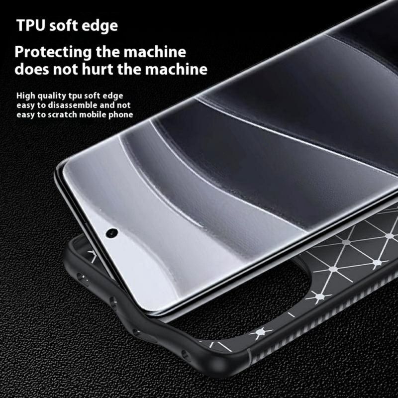 Skal För Xiaomi Redmi Note 14 Pro 5g Klassisk Kolfiber