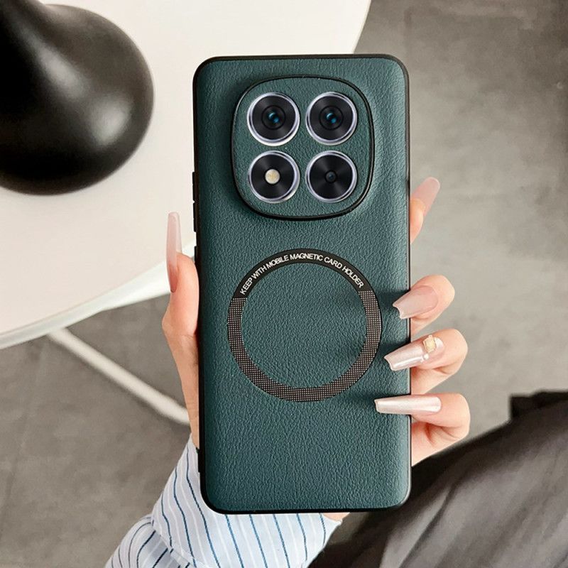 Skal För Xiaomi Redmi Note 14 Pro 5g Magsafe-kompatibel Lädereffekt