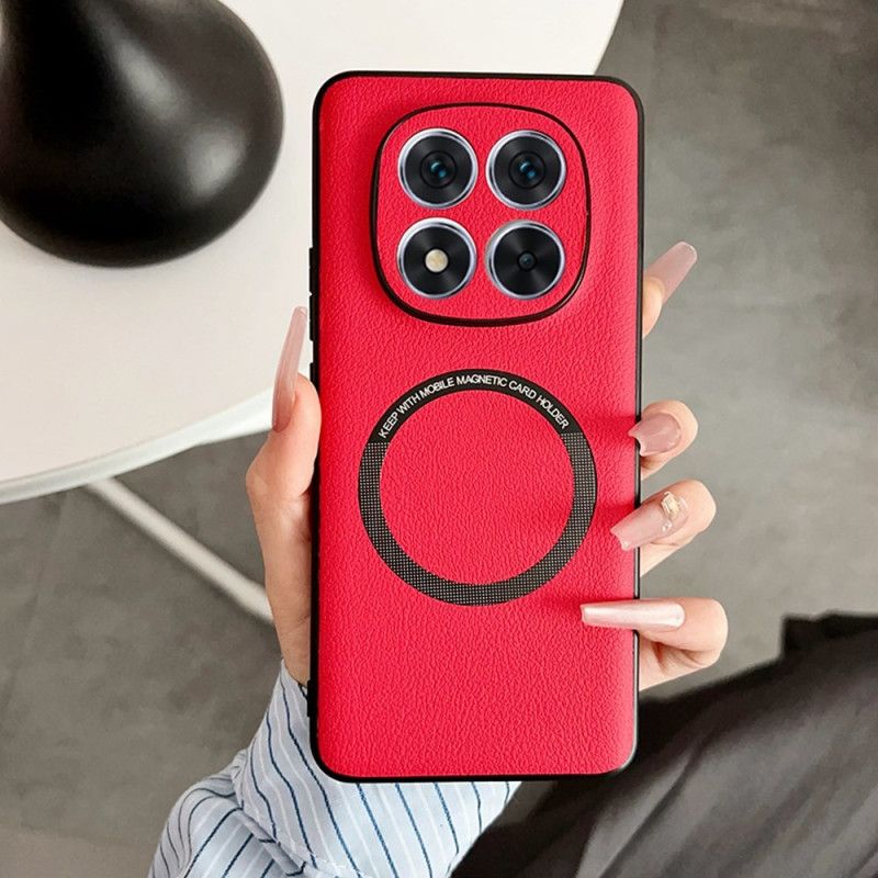 Skal För Xiaomi Redmi Note 14 Pro 5g Magsafe-kompatibel Lädereffekt