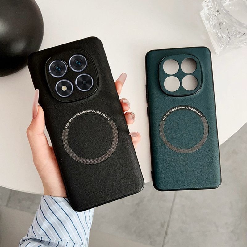 Skal För Xiaomi Redmi Note 14 Pro 5g Magsafe-kompatibel Lädereffekt