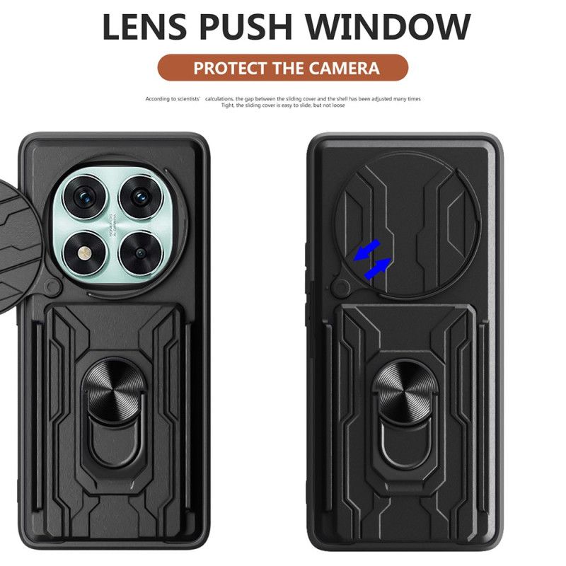 Skal För Xiaomi Redmi Note 14 Pro 5g Skjutbart Kameraskydd Och Stativ