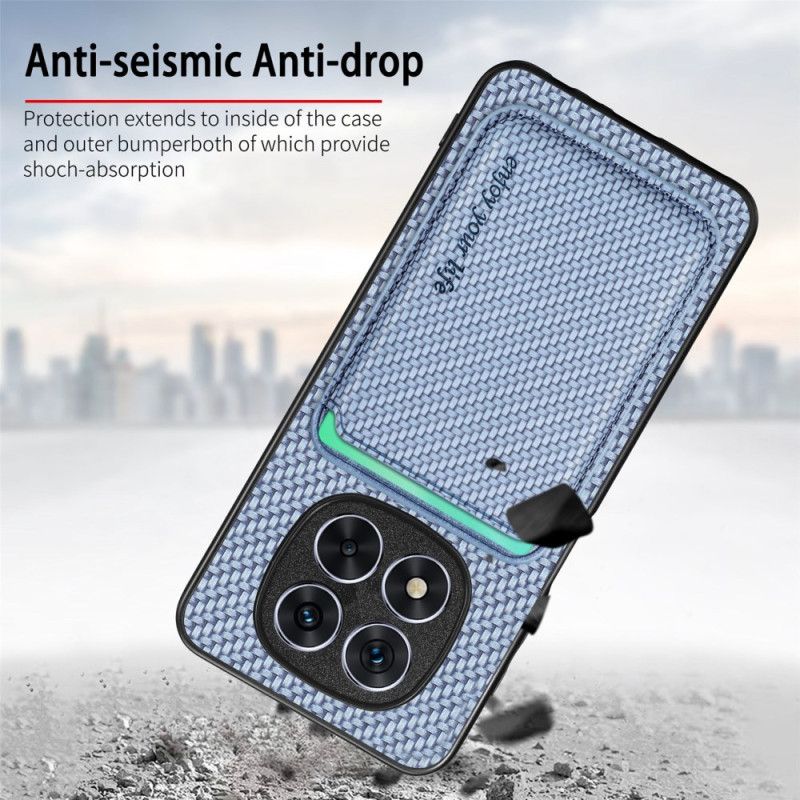 Skal Xiaomi Redmi Note 14 Pro 5g Avtagbar Korthållare I Kolfiber