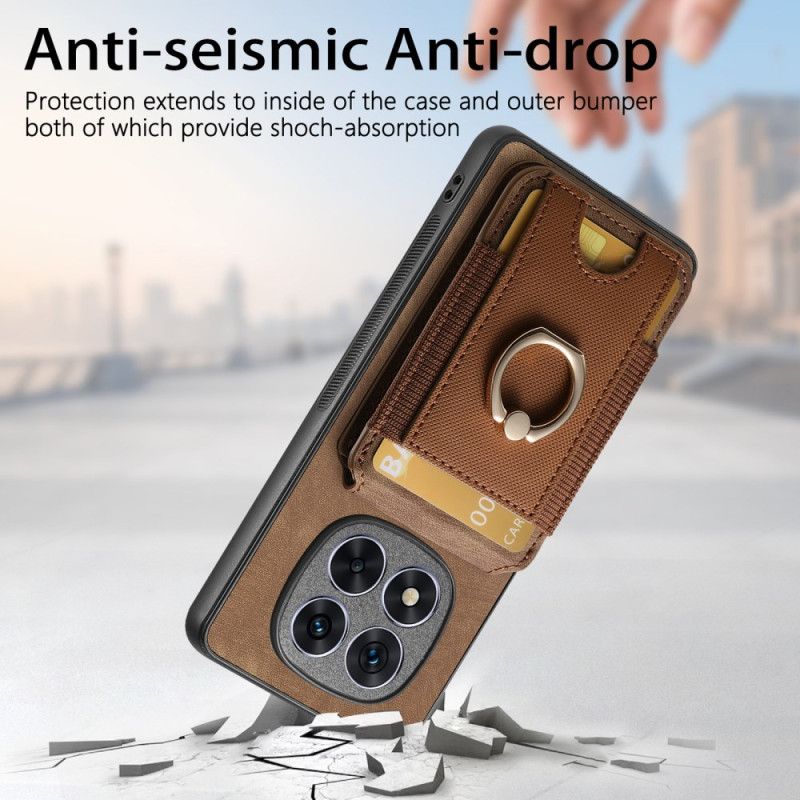 Skal Xiaomi Redmi Note 14 Pro 5g Telefonfodral Magnetisk Korthållare Med Vertikal Flik