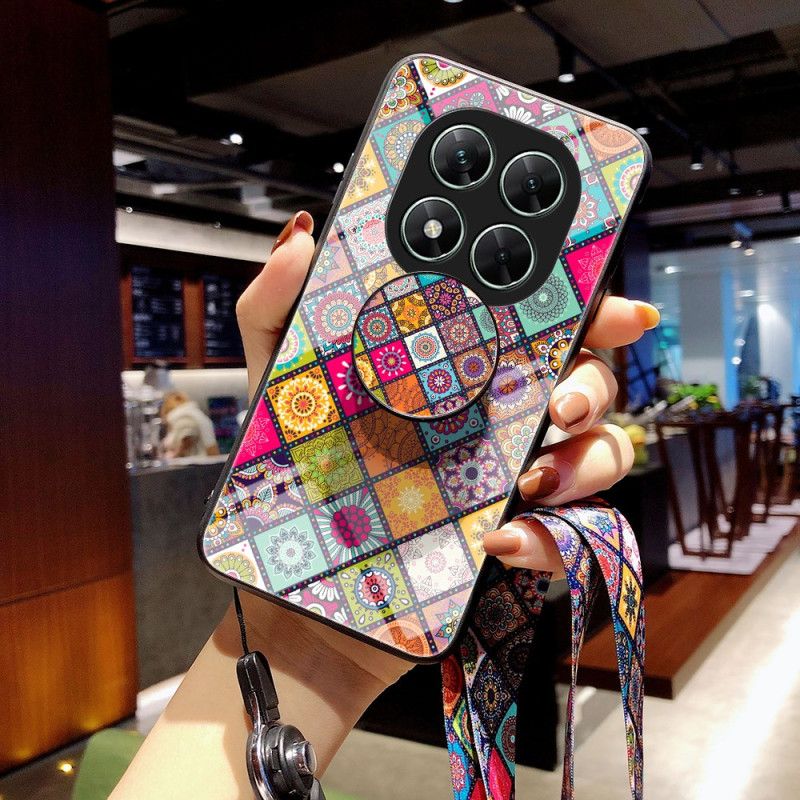 Skal Xiaomi Redmi Note 14 Pro 5g Telefonfodral Patchworkrem Och Ringhållare