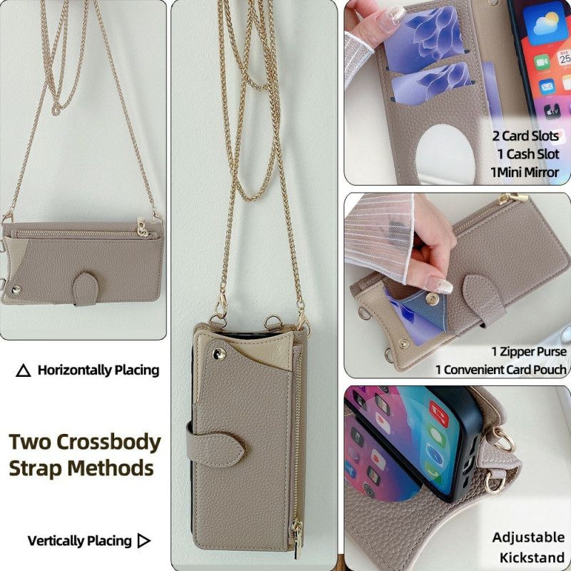 Skyddsfodral Xiaomi Redmi Note 14 Pro 5g Plånbok Med Kedja