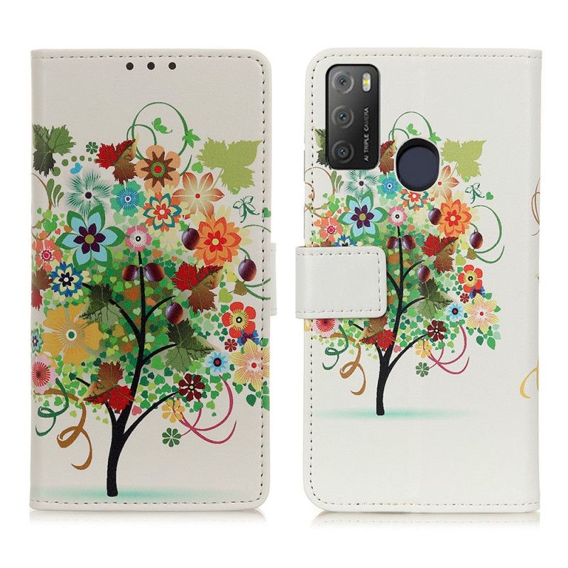 Fodral För Alcatel 3l (2021) / 1s (2021) Blommande Träd