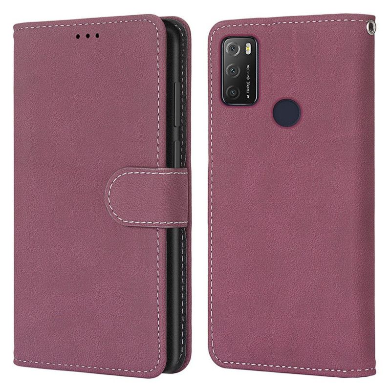 Fodral För Alcatel 3l (2021) / 1s (2021) Stil Lädercouture