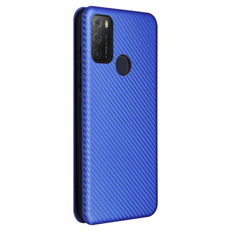 Folio-fodral Alcatel 3l (2021) / 1s (2021) Kolfiber