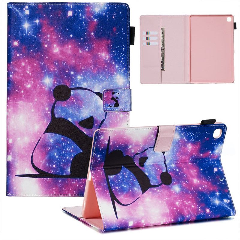 Läderskal Samsung Galaxy Tab S5e Rymdpanda