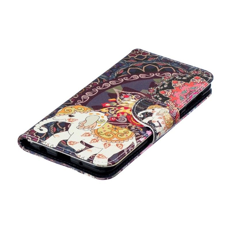 Fodral för Samsung Galaxy A10 Etnisk Elefantmandala