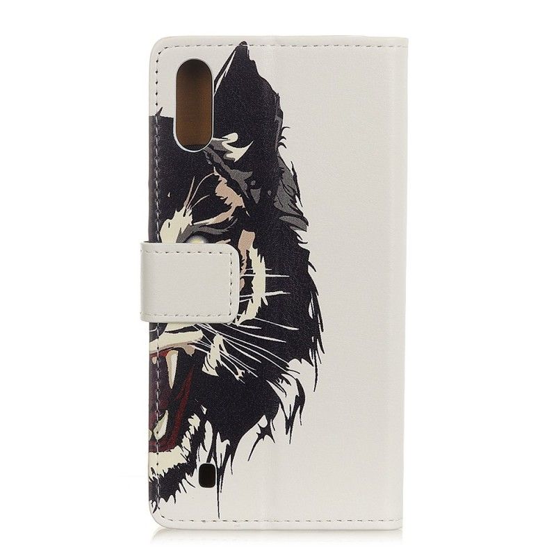 Läderskal Samsung Galaxy A10 Hård Tiger