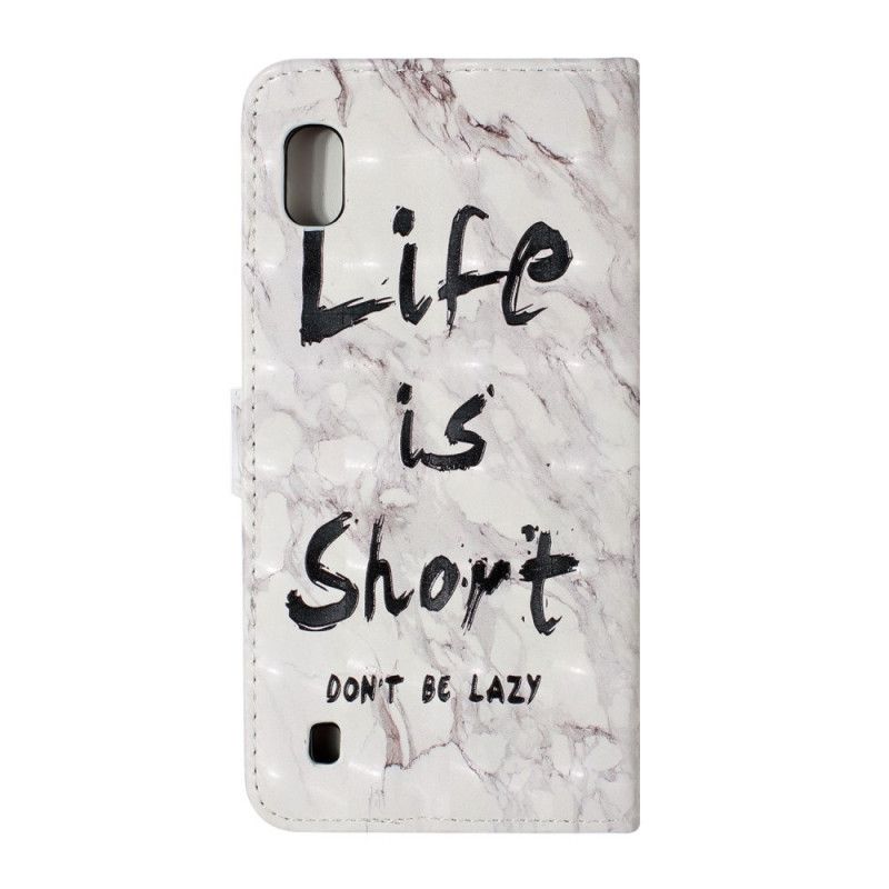 Läderskal Samsung Galaxy A10 Livet Är Kort