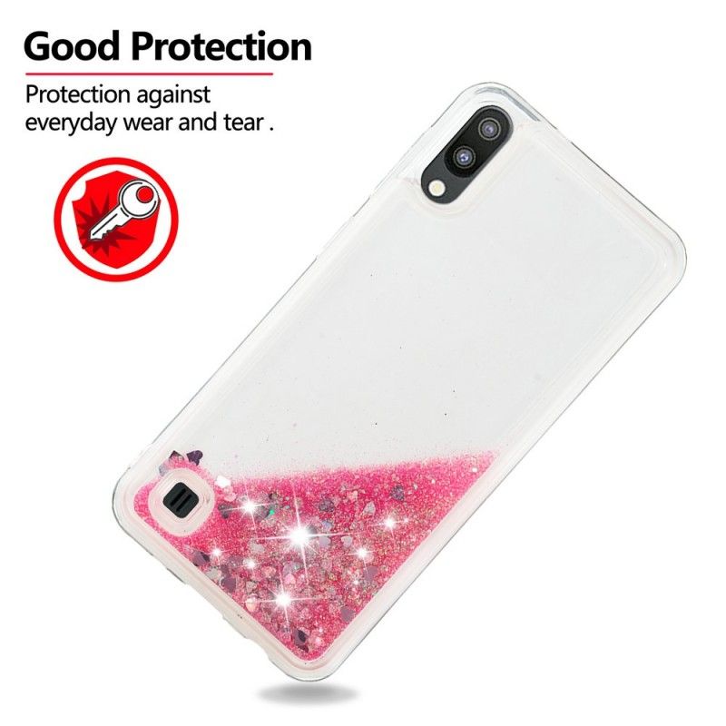 Skal för Samsung Galaxy A10 Magenta Jag Är Glitter