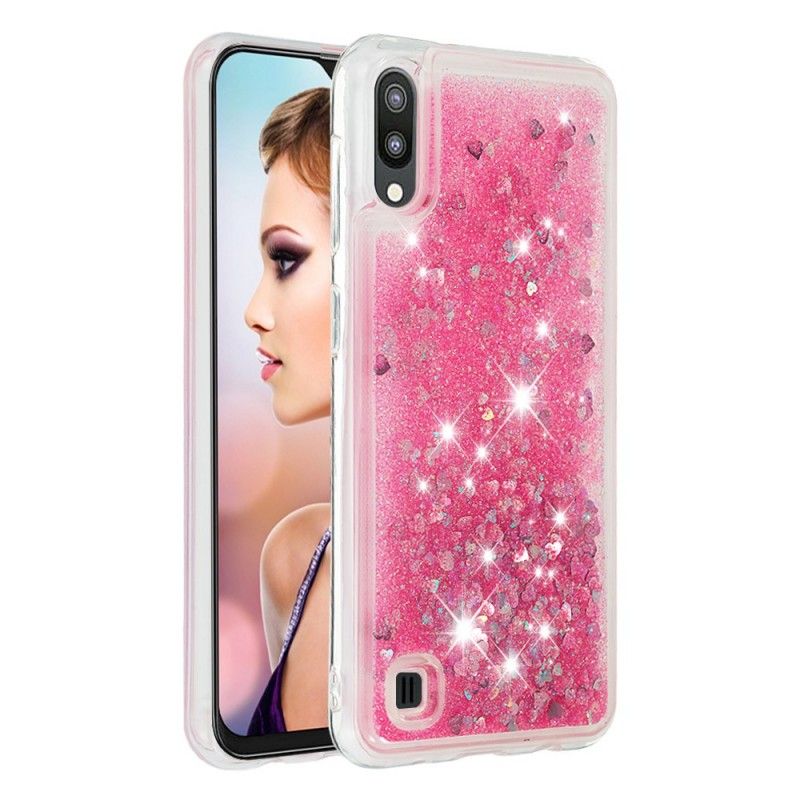 Skal för Samsung Galaxy A10 Magenta Jag Är Glitter
