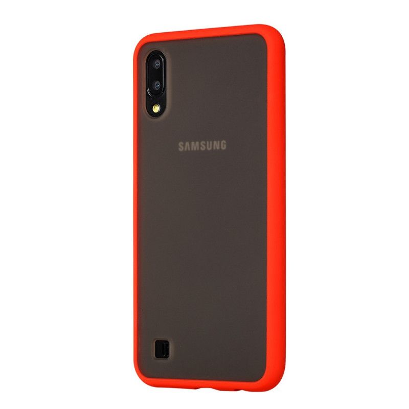 Skal Samsung Galaxy A10 Svart Hybrid Med Färgade Kanter
