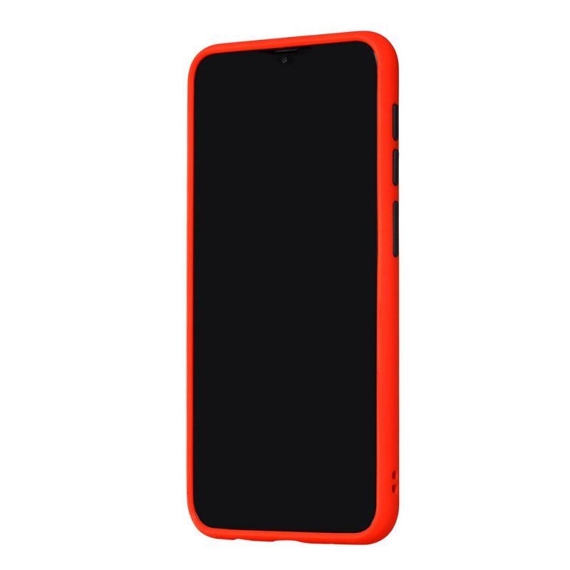 Skal Samsung Galaxy A10 Svart Hybrid Med Färgade Kanter