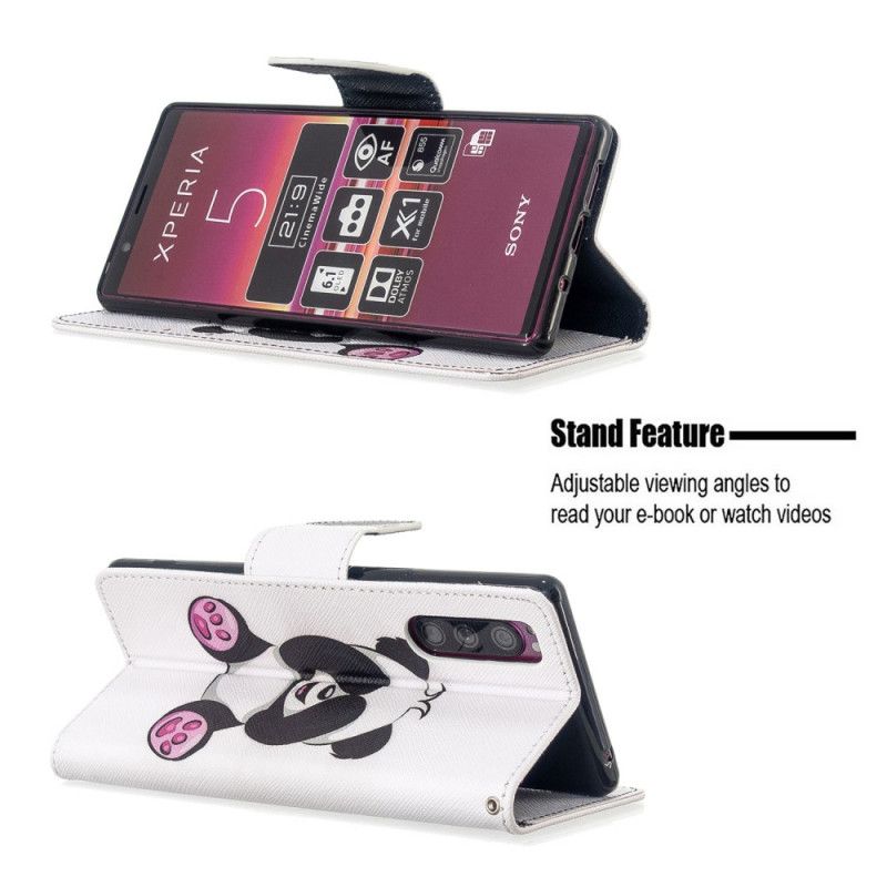 Fodral Sony Xperia 5 Rolig Panda