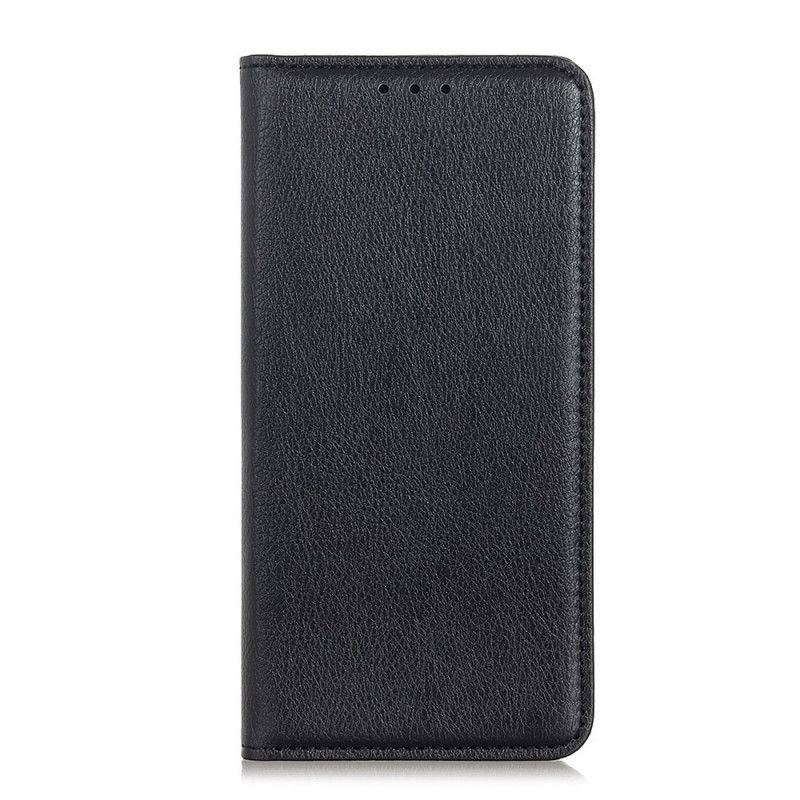Folio-fodral Samsung Galaxy Note 10 Lite Svart Elegant Splitlitchelläder