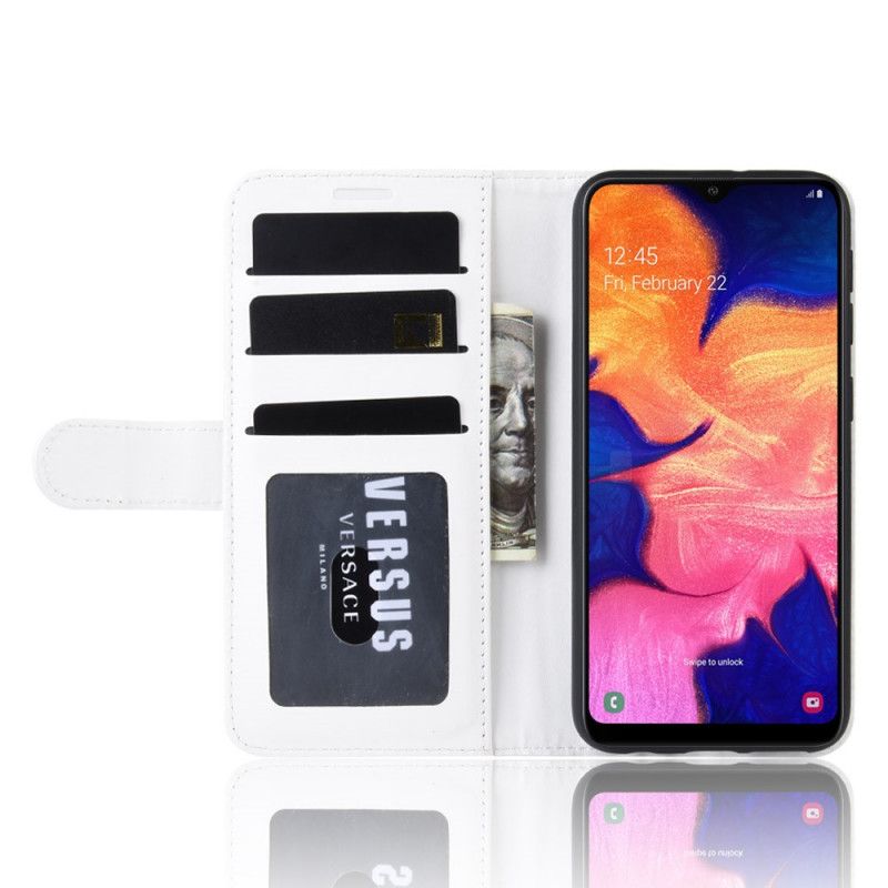 Läderfodral Samsung Galaxy A10e Svart Mobilskal Ultra Konstläder