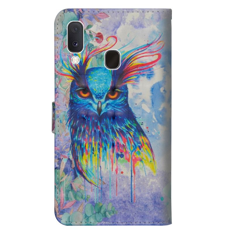 Skyddsfodral Samsung Galaxy A10e Akvarellfågel