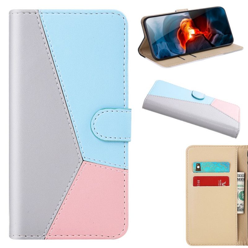 Fodral Xiaomi Redmi 7A Vit Tricolor Lädereffekt