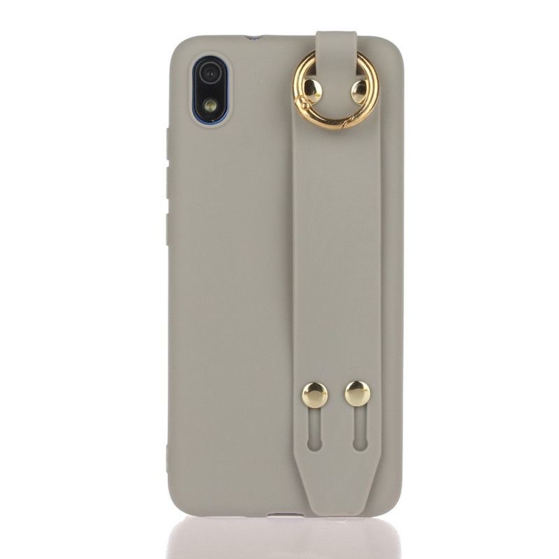 Skal för Xiaomi Redmi 7A Röd Silikon Med Stödrem